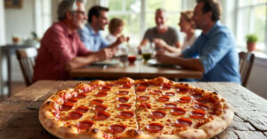 Quantas pizzas para 14 pessoas