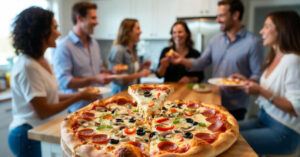 Quantas pizzas para 50 pessoas